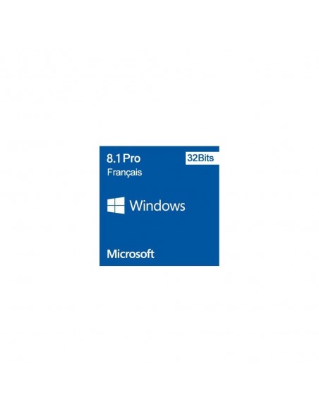 Microsoft Windows 8.1 Professionnel 32-bits Français Licence OEM (DVD)
