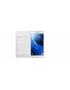 Etui SAMSUNG Flip Wallet /Blanc /Pour J7 2016 2