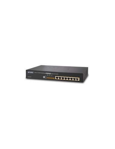 PLANET GSD-808HP Switch 8 ports 10/100 / 1000bps 802.3at commutateur PoE de bureau