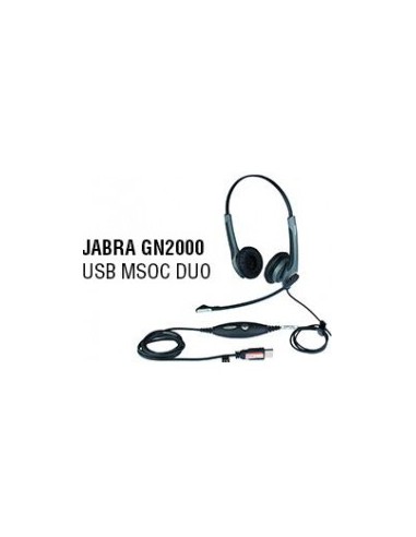 Jabra 20001-491 GN2000 USB MSOC, Duo, No