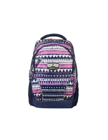 Sac à Dos VOLKANO /Série SUPER USER champ Aztec /22 L /Bleu