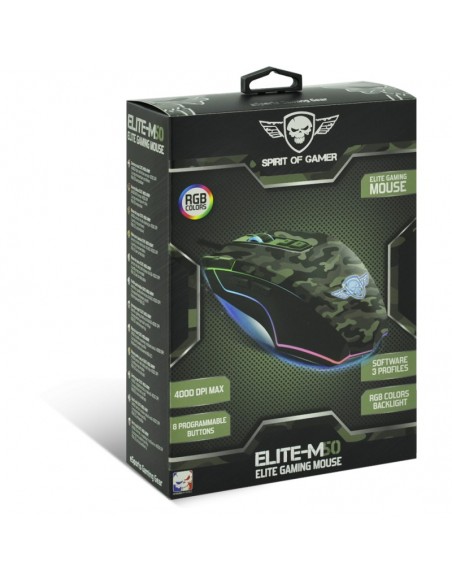 Souris Gaming SpiritOfGamer Elite M50 - Edition Armé (S-EM50A)