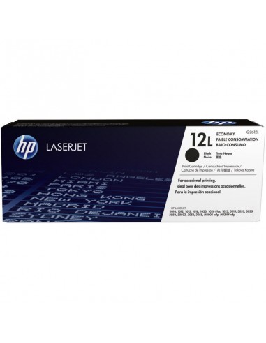 Cartouche économique de toner noir LaserJet authentique HP 12L (Q2612L)