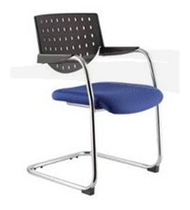 Chaise Visiteur en Mesh et Chrome