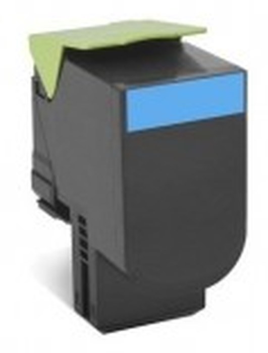 Lexmark 708HC Cyan High Yield Toner Cartridge (70C8HC0)