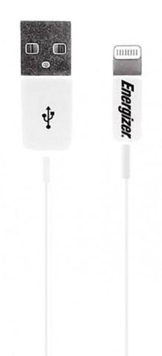 Cable ENERGIZER /Blanc /USB 2.0 /Data Lightning /1m