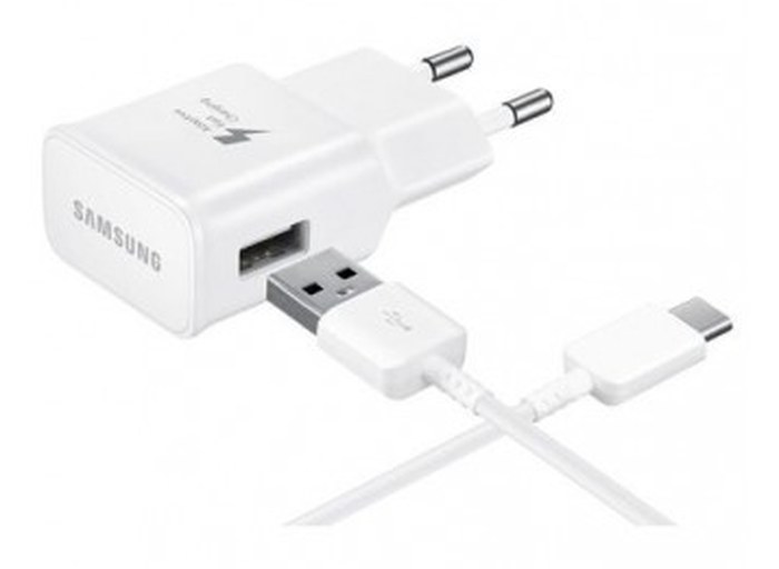 Chargeur SAMSUNG Travel Adapter AFC /Blanc /15 W /USB Type-C /5 V /2 A