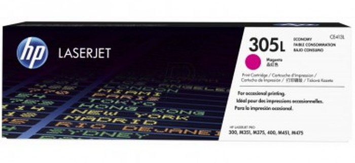 Toner LaserJet Economique Magenta authentique HP 305L (CE413L)