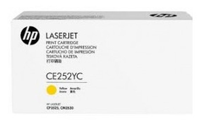 HP Contractual Yellow Optimized Original LaserJet Toner Cartridge (CE252YC)
