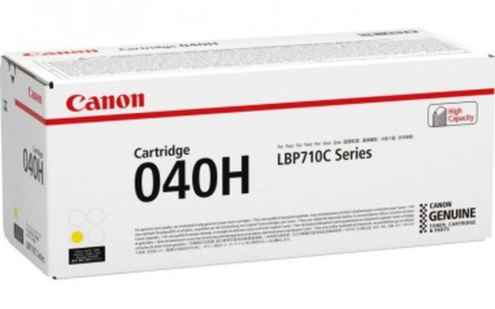 Toner Canon CRG 040H Y Jaune - 10 000 pages