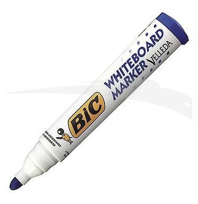 MARQUEURS EFFACABLES - VELLEDA 1701 - BIC - boîte de 12 marqueurs