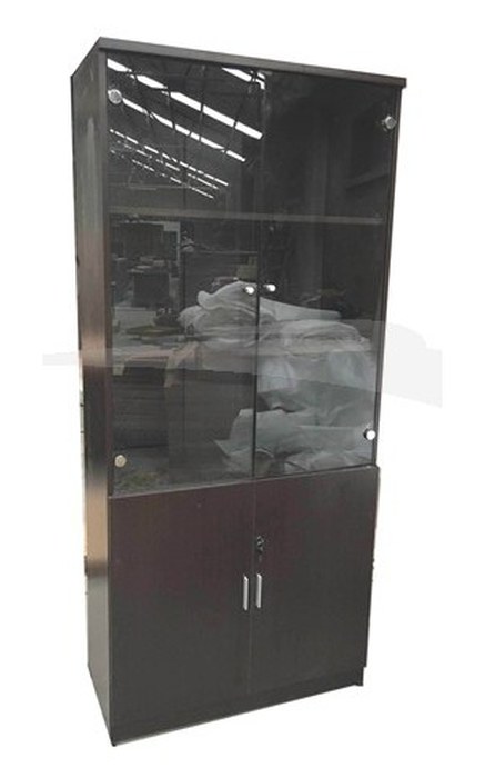 ÉLÉMENT DE RANGEMENT haut 2 + 2 portes vitrées W747 WENGE