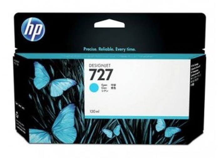 Cartouche d'encre HP 727 DesignJet Ink Cartridge /Cyan /300 ml /HP DesignJet T1500 - T1500 - T1530 - T2500 - T2530 - T920 - T93
