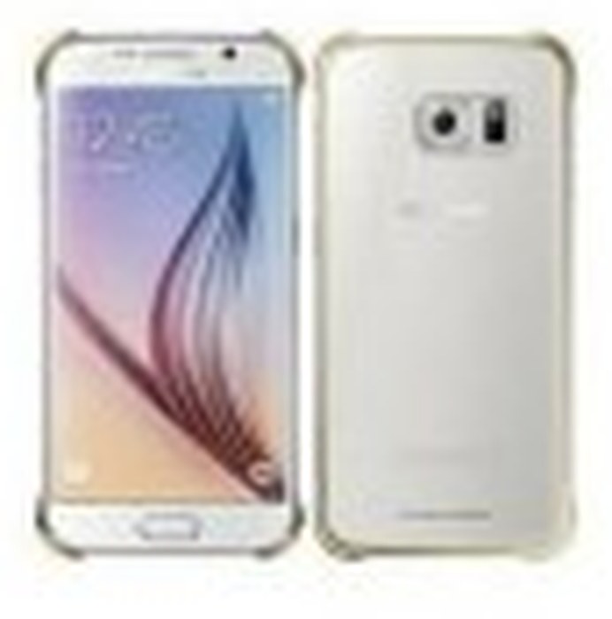 EF-QG920BFEGWW CLEAR COVER S6 FLAT GOLD