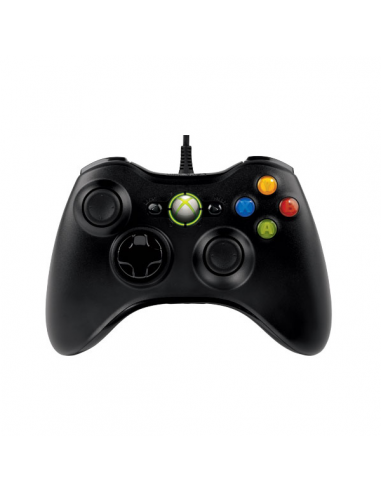 Manette Xbox 360 noire Microsoft
