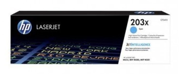 Cartouche de toner HP LaserJet 203X /Cyan /2500 Pages /Laser /Imprimante multifonction HP Color LaserJet Pro M254dw - M254nw -