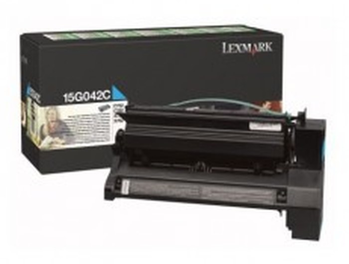 C752, C762, X752e, X762e TONER Cyan haute capacité (15K) (15G042C)