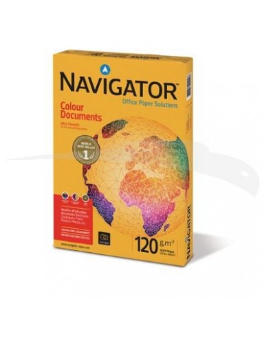 RAMETTE DE PAPIER BLANC - NAVIGATOR - A4 - 120GR 250 FEUILLES LOT DE 8
