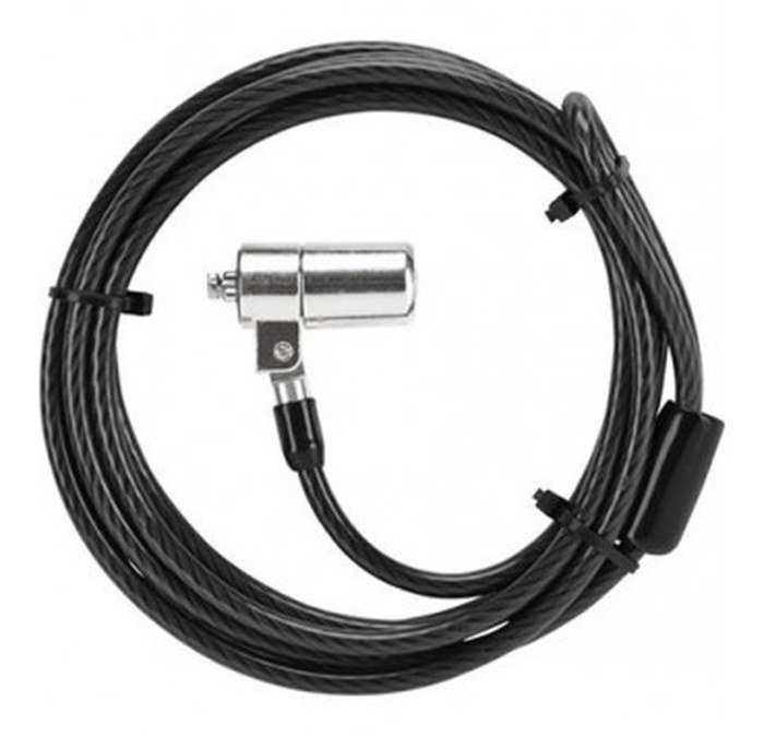 Cable Anti Vol TARGUS /Pour Pc Portable /Noir - Argent /Acier /2 Clés /1.85 m