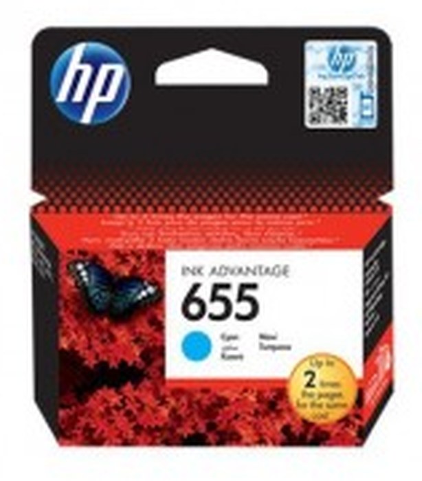 Cartouche d'encre cyan HP 655 (CZ110AE)