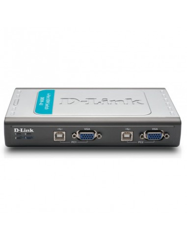 Switch KVM D-Link 4 ports clavier-écran-souris avec câbles intégrés USB (DKVM-4U)