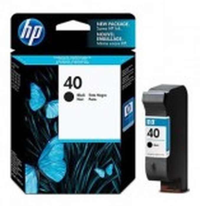 Cartouche d'impression jet d'encre noire HP 40 (51640AE)