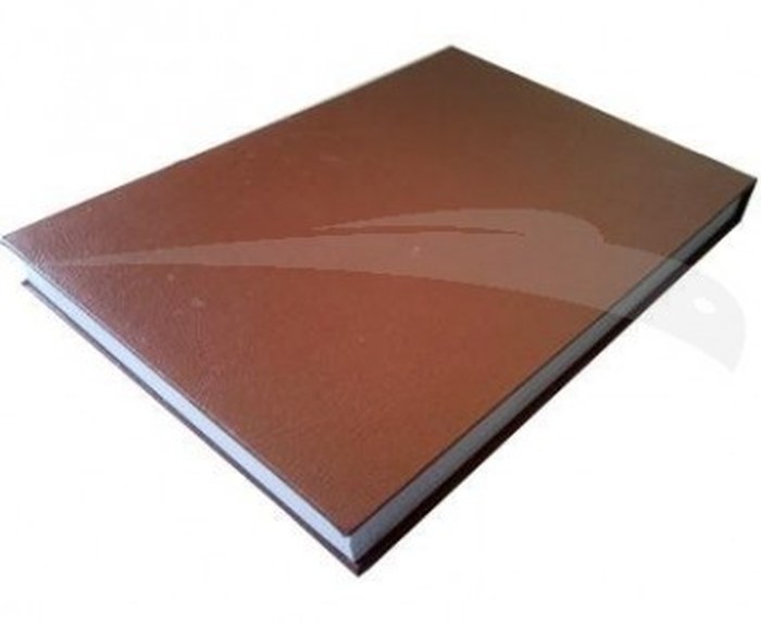 REGISTRE EN SIMILI CUIR 5 MAINS 5 X 5 FORMAT ITALIEN 31 X 21cm - Lot de 3 registres