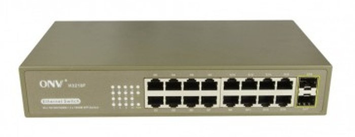 Switch 16 ports Gb + 2 ports SFP