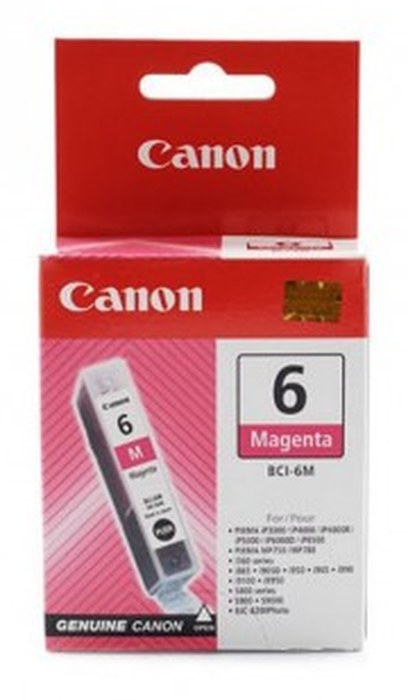 Cartouche d'encre d'origine Magenta Canon BCI-6M
