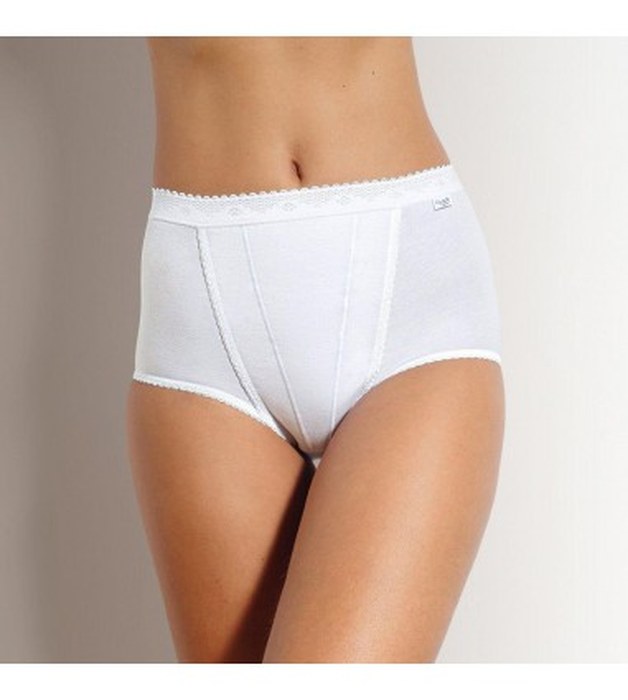 SLOGGI - Slip maxi sloggi control ventre plat, lot de 2 Blanc