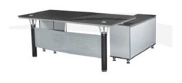 Set \"EXECUTIVE3\" bureau + retour + caisson 2000*900*760 Wengé