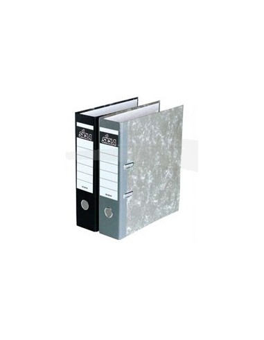 CLASSEUR A LEVIER - PAPIER NUAGEUX - AVEC PERFORATEUR - 32*28cm - DOS 8 cm - lot de 5 classeurs