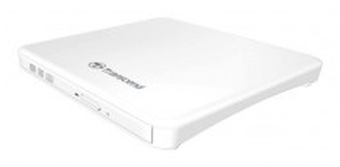 Transcend lecteur DVD Slim type, USB, white (TS8XDVDS-W)