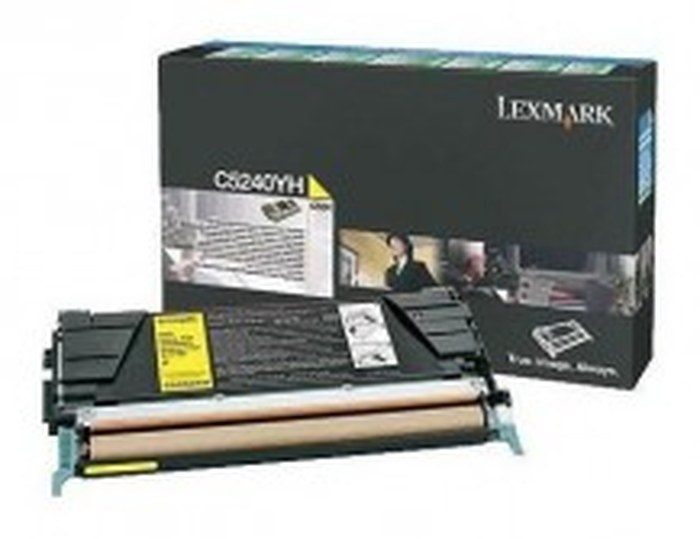 C524, C532, C534 Carttouche de toner Jaune haute capacité (5K) (C5240YH)