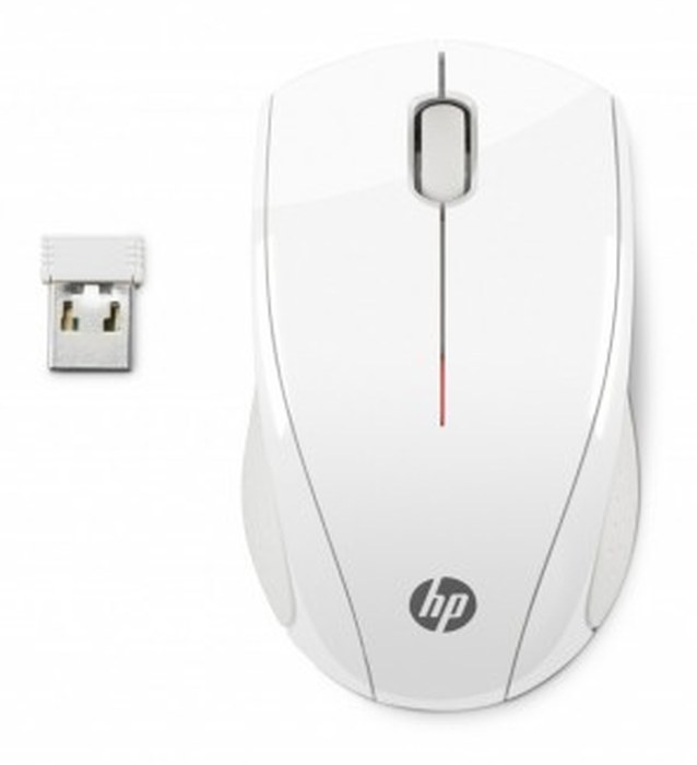 HP X3000 White Wireless Mouse (N4G64AA)