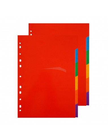 INTERCALAIRES - CARTE LUSTRÉE - LOT DE 10 JEUX DE 06 INTERCALAIRES - FORMAT 29,7 * 21 cm (A4)