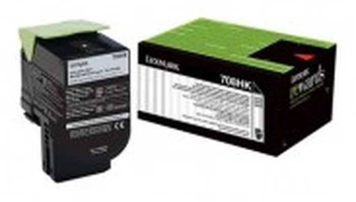 Lexmark 708HK Black High Yield Toner Cartridge (70C8HK0)