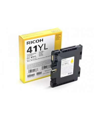 CARTOUCHE YELLOW RICOH GC41YL D'ENCRE GEL 600 pages