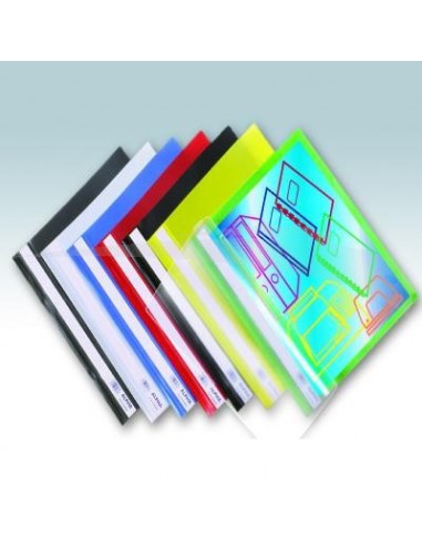 Chemises à lamelles en polypropylène transparent et glacé - ATLAS - Lot de 12