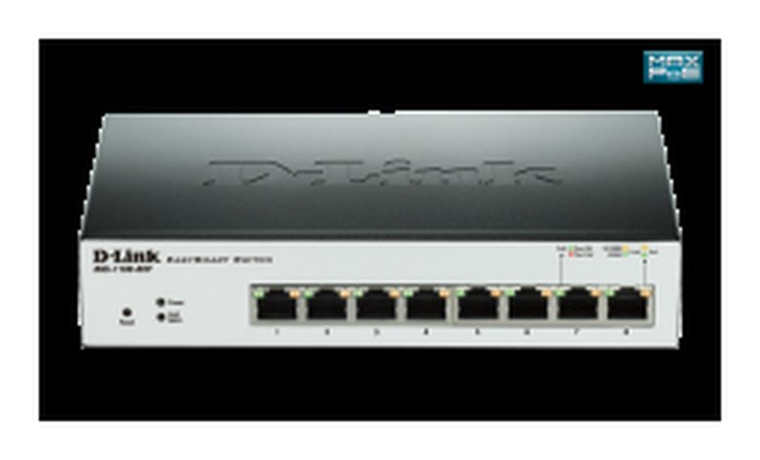 D-Link DGS-1100-08P Commutateur 8 Ports Noir