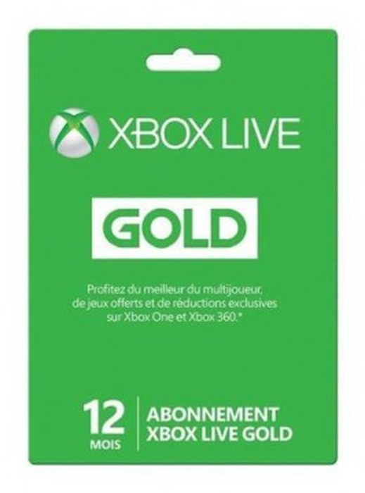 Carte de recharge MICROSOFT /XBOX LIVE /12 Mois