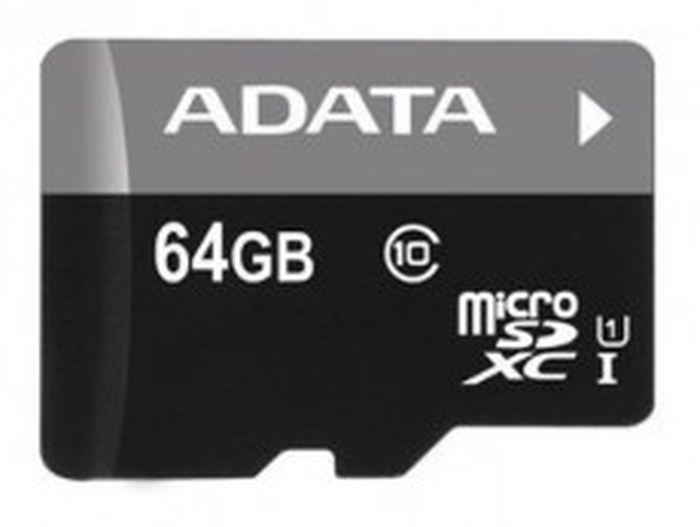AUSDX64GUICL10 -RA1 MICRO SD CARD ADATA 64 GB AVEC ADAPTATEUR CLASS 10 ADATA_ASDH64GUCL10