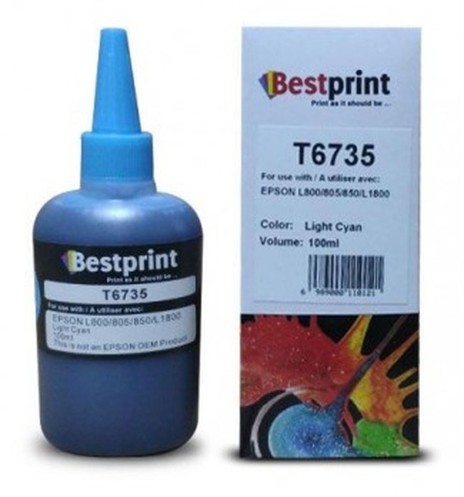 Bouteille d'encre BESTPRINT Light Serie L Photo /Cyan 100 ml /C13T67354A