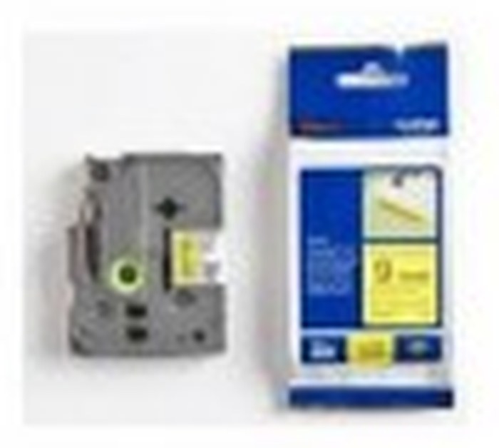 BROTHER Ruban Blanc TZE325 - Noir 9mm