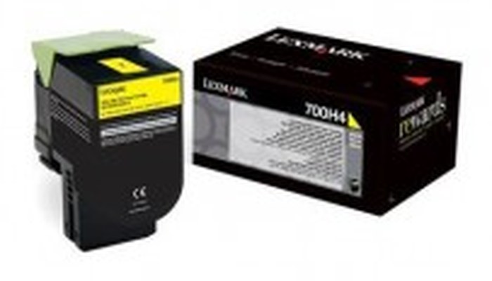 800H4 CX410 TONER Jaune haute capacité (3K) (80C0H40)
