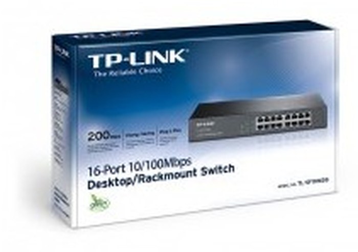 TP-LINK TL-SF1016DS - Switch 16 ports 10/100 Mbps Rackable 13