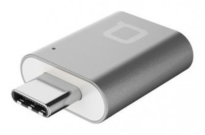 Adaptateur NONDA Mini /Silver /USB Type-C - USB 3.0 Type-A