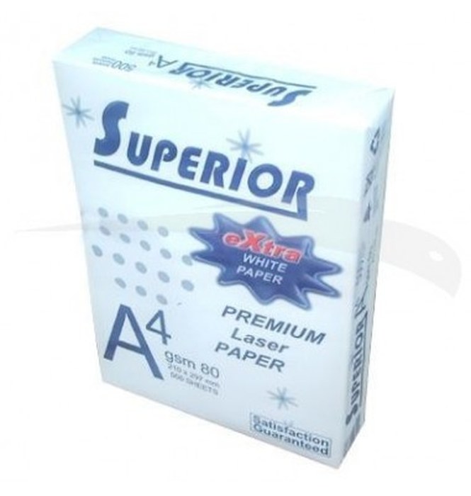 RAMETTE - SUPERIOR - A4 - 80g - 500F - Lot de 5 ramettes