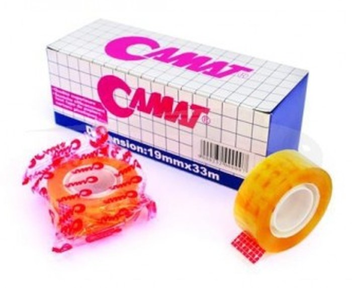 ROULEAU ADHÉSIF CAMAT - TRANSPARENT - 19mm x 33m - Lot de 8 rouleaux