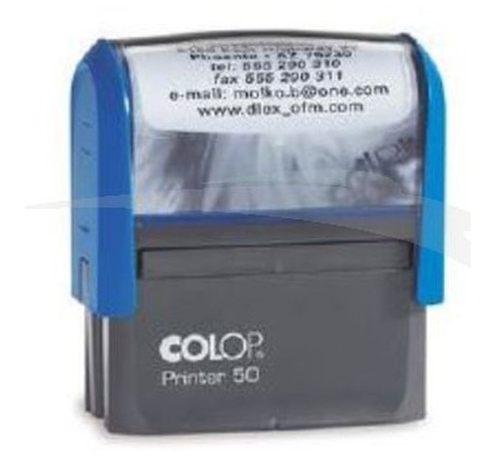 Cachet personnalisable COLOP Printer 50 format empreinte 30 mm x 69 mm 7 lignes